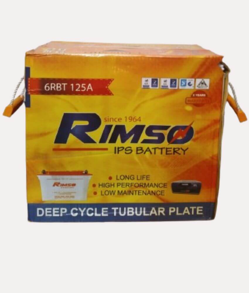 Rimso 125Ah Tubular Battery